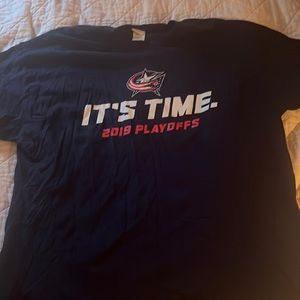 Columbus Blue Jackets 2019 Playoffs t-shirt size XL